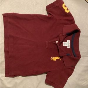 Ralph Lauren big pony cotton mesh shirt.